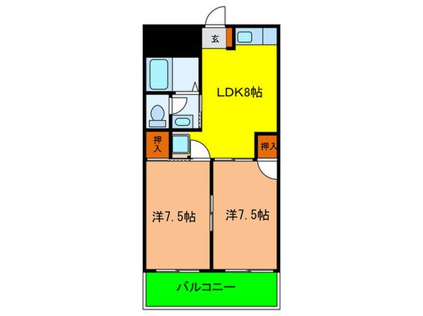 コーポ　カグラの物件間取画像